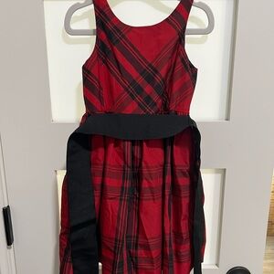 Polo Ralph Lauren Plaid Red and Black Kids Dress 3T